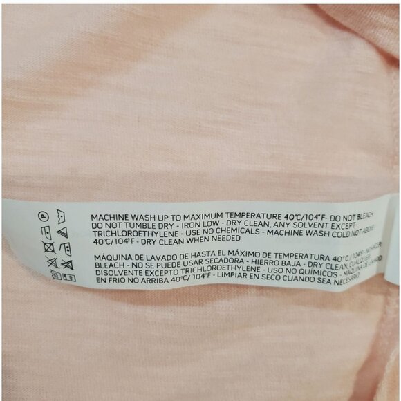 Denim and Flower Mens Pink T-Shirt With Palm Tree Pocket Design Size Medium - Picture 9 of 9